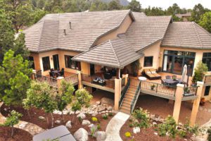 An outdoor deck installation project in Colorado Springs, CO