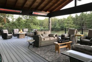 An outdoor deck installation project in Colorado Springs, CO