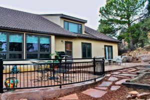 An outdoor deck installation project in Colorado Springs, CO