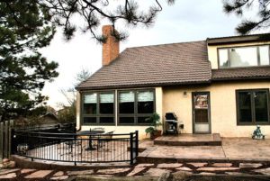 An outdoor deck installation project in Colorado Springs, CO