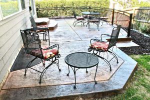 An outdoor deck installation project in Colorado Springs, CO