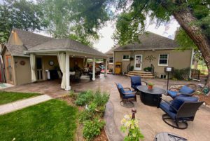 An outdoor deck installation project in Colorado Springs, CO