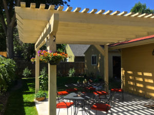 An outdoor deck installation project in Colorado Springs, CO