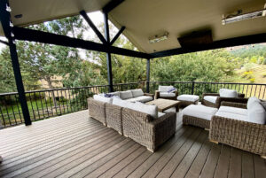 An outdoor deck installation project in Colorado Springs, CO