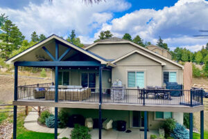 An outdoor deck installation project in Colorado Springs, CO